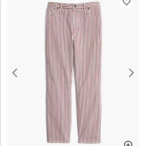 High Rise Slim Boyjean in Luca Stripe